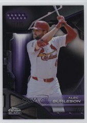 2026 Topps Chrome Black Purple Refractor 52/75 Alec Burleson #96 0a6