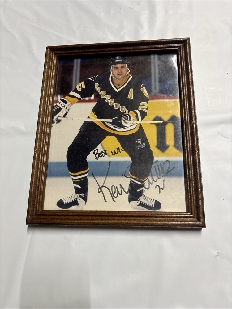 Kevin Stevens – Pittsburgh Penguins – signed & framed 8×10 photo FREE SHIPPING!!