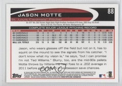 2012 Topps Chrome Jason Motte #88 7k6