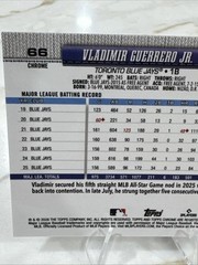 2026 Topps Chrome Black Geometric Vladimir Guerrero Jr. 02/10 Bluejays