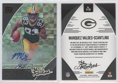 2018 Panini Donruss The Rookies /499 Marquez Valdes-Scantling #R-36 Auto RC 14ma
