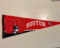Boston Terriers Wordmark Logo Full Size Pennant Vintage Wincraft