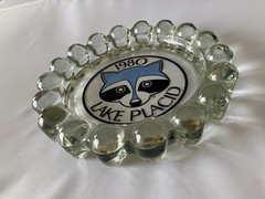 Vintage 1980 Winter Olympics Lake Placid Mascot Ashtray Trinket Dish RoniRaccoon