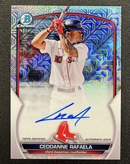 QTY AVL Ceddanne Rafaela Auto Bowman Chrome Mojo Refractor Autograph Prospect