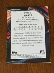 2018 Bowman Platinum – Top Prospects Pete Alonso #TOP-15 (RC) New York Mets