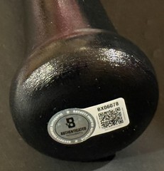 AJ Ewing New York Mets Auto Signed Louisville Slugger Bat Black Beckett Hologram