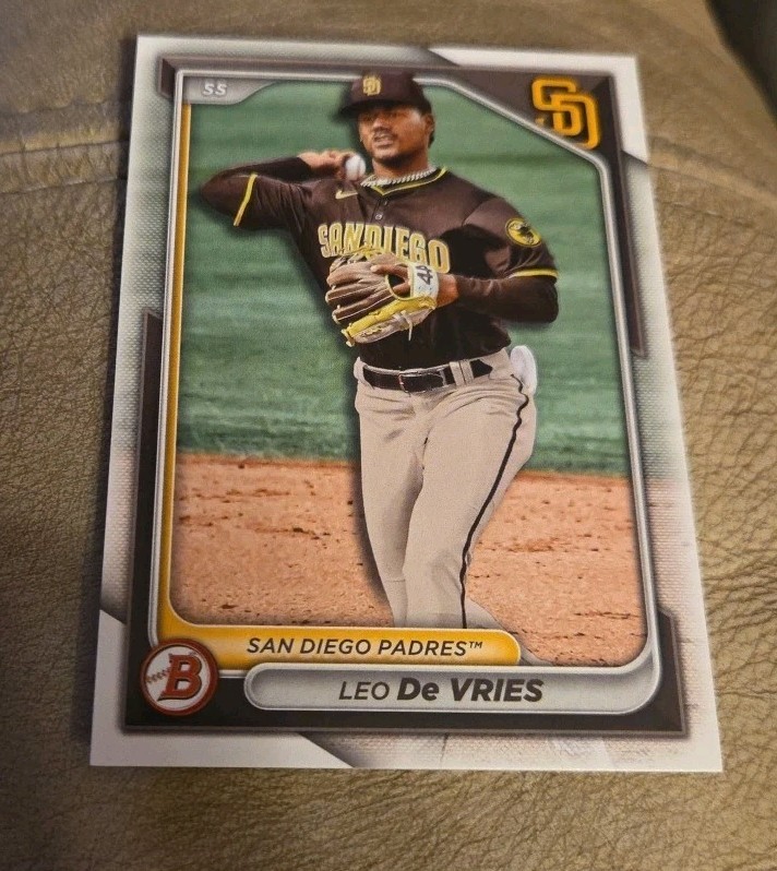 Leo De Vries Prospect 2024 Bowman Draft #BD-116 San Diego Padres