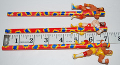 Vintage 1990 WWE WWF PVC Figure Pencil Huggers Titan Sports Lot of 3 Pre-owned.