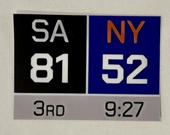 SA 81 NY 52 New York Knicks 2.8” X 2” Sticker Come Back Championship Win 🔥 🏆