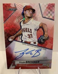 ⚾️2025 Bowman&rsquo;s Best Tyler Bremner Red Auto /5 #B25-TBR 🔥 🔥