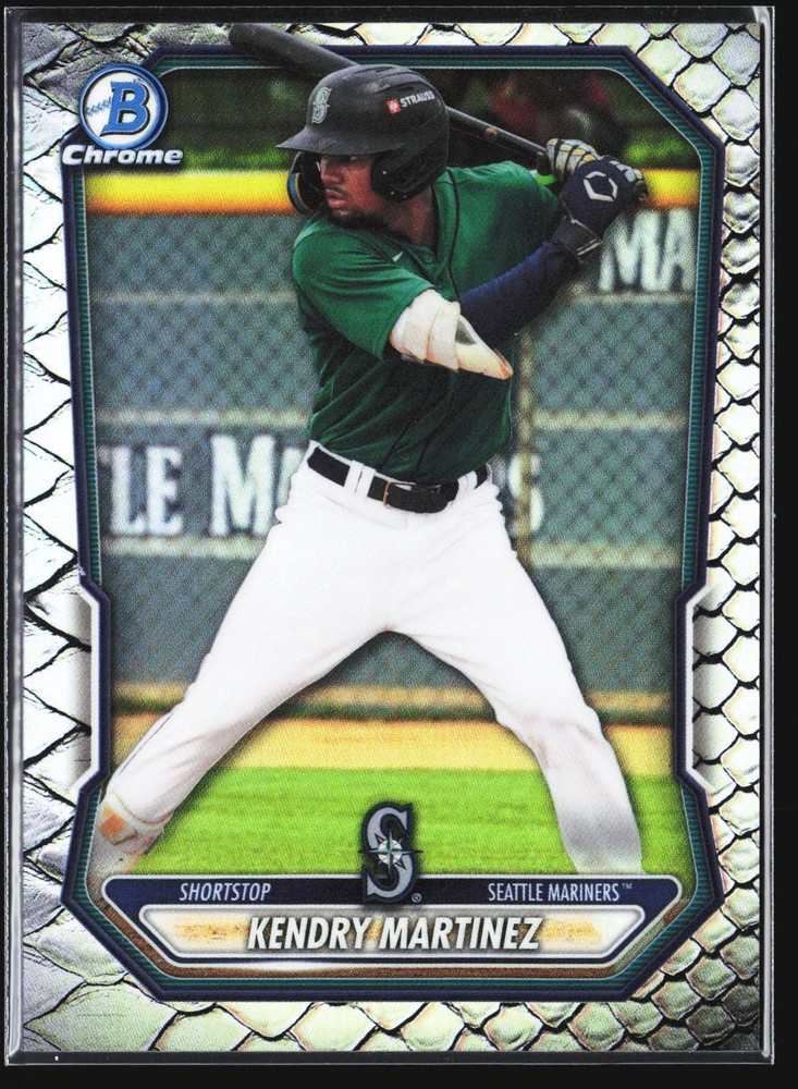 2026 Bowman #BCP-7 Kendry Chourio Chrome Prospects Reptilian Refractor
