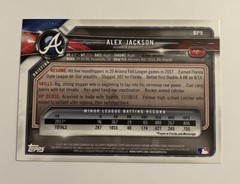 Alex Jackson 2018 Bowman Prospects #BP9 Atlanta Braves