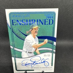 Panini Immaculate 2026 Dennis Eckersley Enshrined Auto #ES-DE 35/35