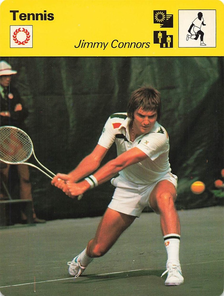 JIMMY CONNORS 1977-79 SPORTSCASTER CARD TENNIS