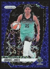 2024 Panini Prizm WNBA #14 Jonquel Jones Blue Velocity Prizms