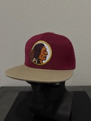 Retro Throwback Washington Redskins Logo Adult Size Flat Bill Snapback Hat NEW