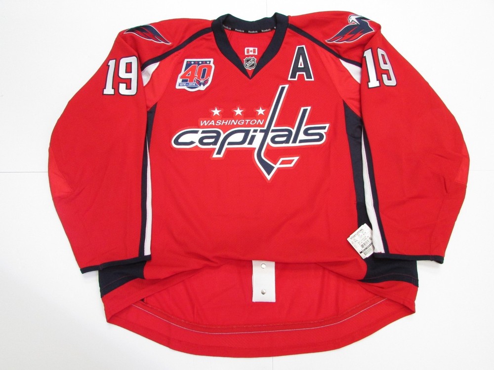 WASHINGTON CAPITALS ANY NAME/ NUMBER 40th ANNIVERSARY REEBOK EDGE 2.0 JERSEY 58+