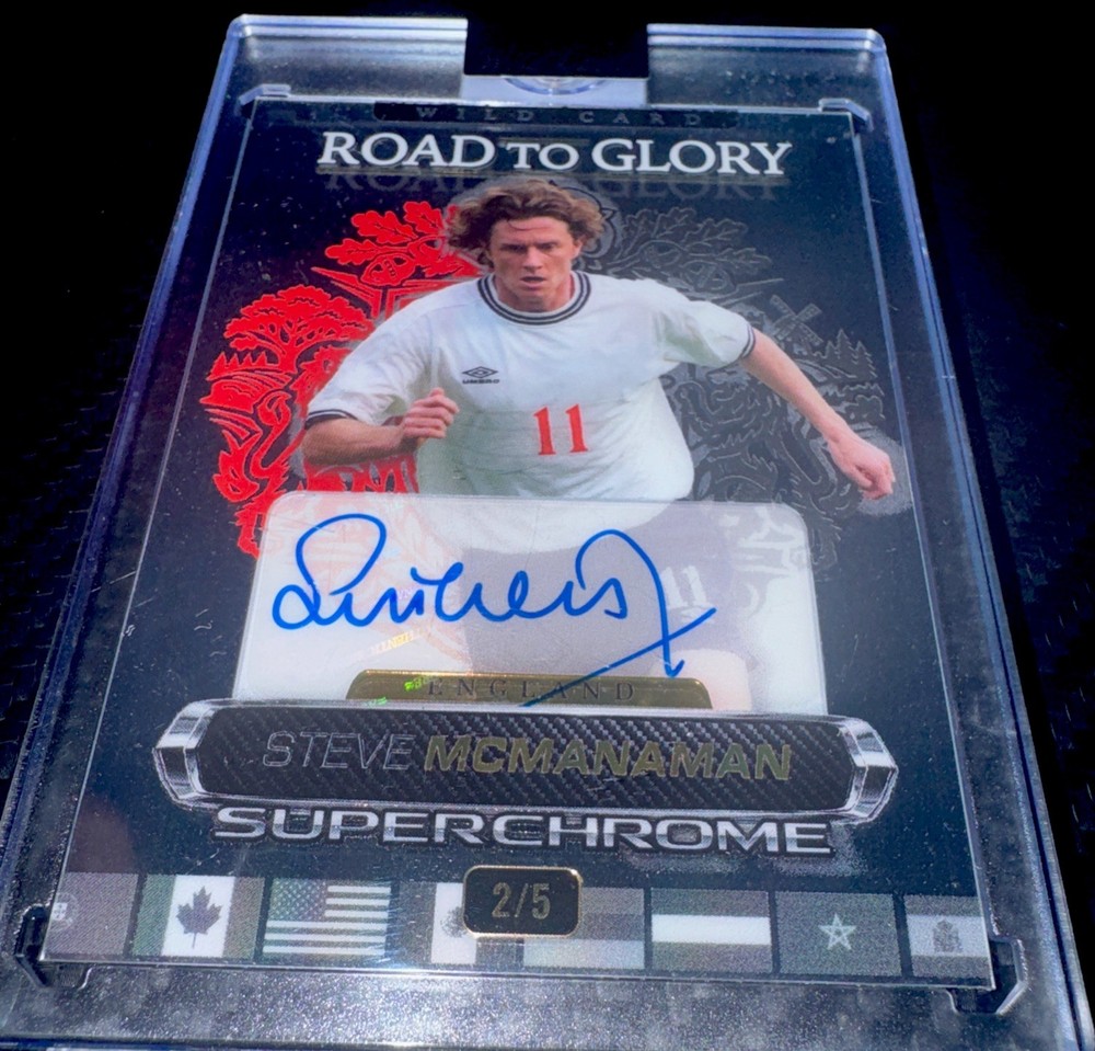 2026 Wild Card Superchrome Steve Mcmanaman 2/5 Auto England Legend Chrome Foil