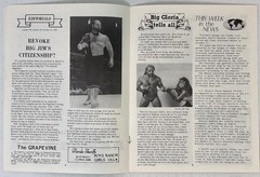 Dusty Rhodes+ Superstar Billy Graham SIGNED Grapevine Wrestling Program JSA Cert