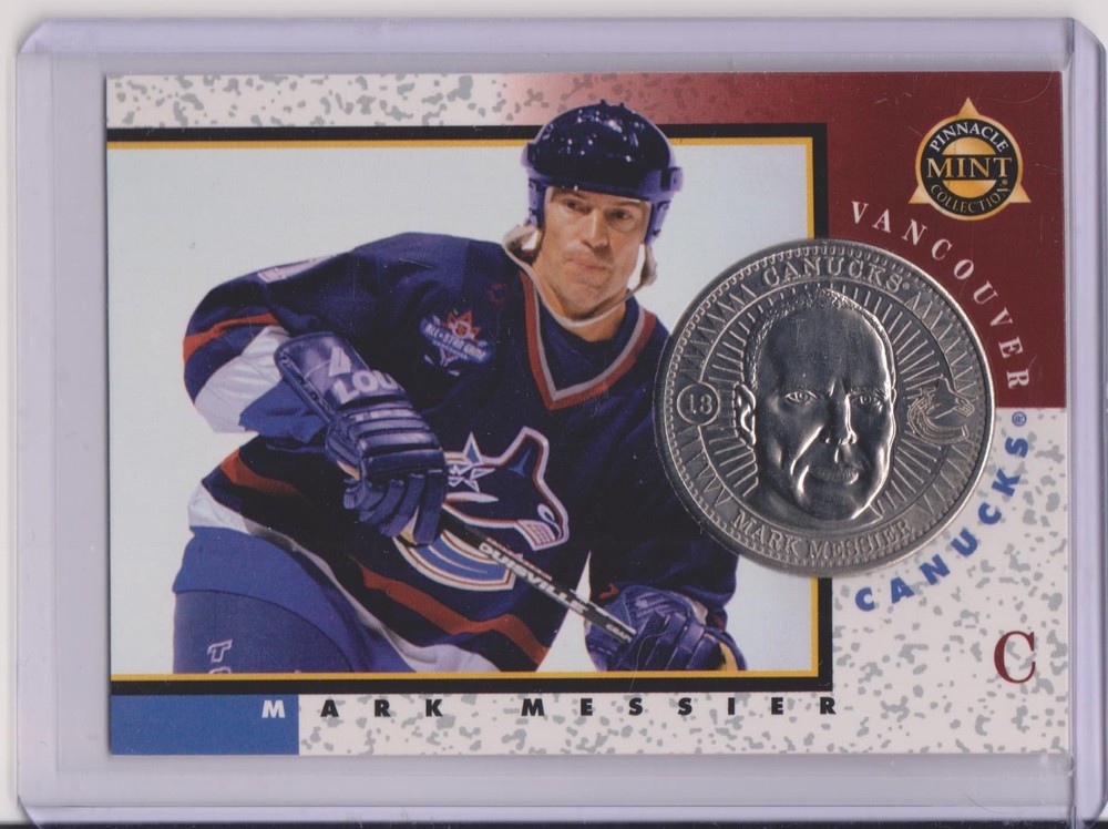 RARE 1997-98 PINNACLE MINT MARK MESSIER SILVER / NICKEL COIN & CARD #13 ~ QTY