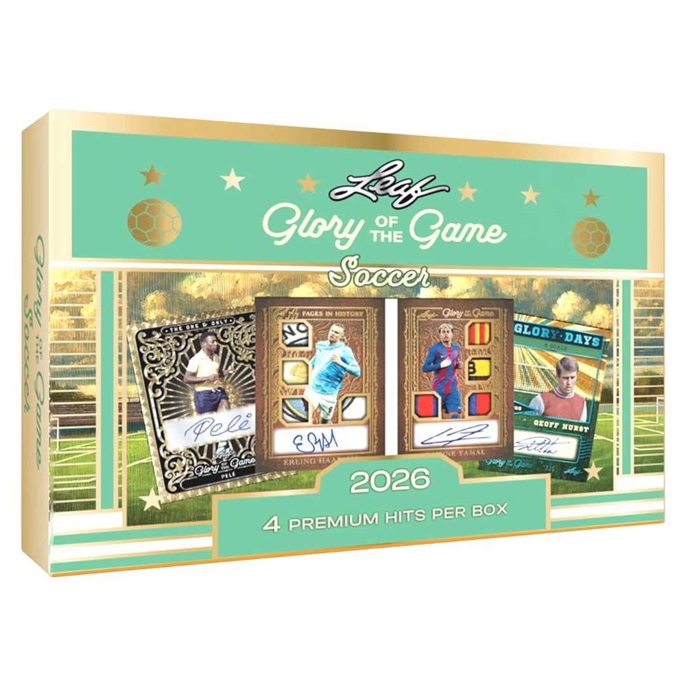 2026 LEAF GLORY OF THE GAME SOCCER HOBBY BOX – BRAND NEW – FREE SHIPPING 🔥🔥🔥