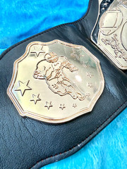 Fantasy Football Championship Belt 2MM Brass Adult Size Replica Adjustable belt