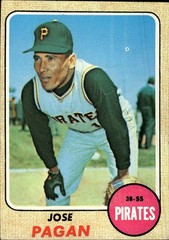 1968 Topps #482 Jose Pagan Pittsburgh Pirates VG-EX