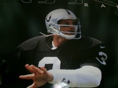 Original Oakland Raiders Jeff George Costacos 1997 Poster-AIR RAIDER-23×35-MINT!