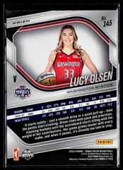 2025 Panini Prizm WNBA Lucy Olsen Blue Velocity Rookie Variation 145