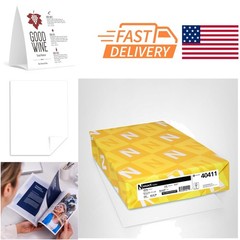 Heavyweight Cardstock 250 Sheets 8.5 x 11 White Ideal for Professional Use