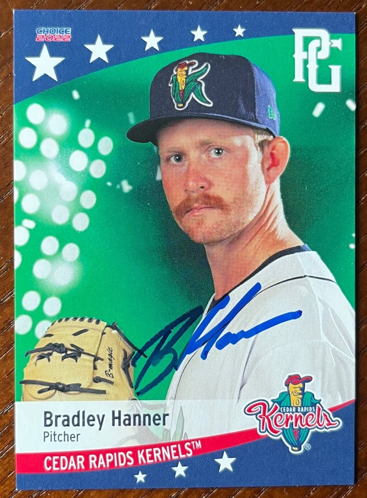 BRADLEY HANNER Signed AUTO RC Autograph New York Yankees First Ever Rookie Card