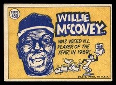 1970 Topps Willie McCovey #450 Sporting News San Francisco Giants VG UX6934