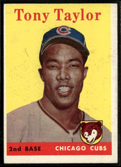 1958 Topps #411 Tony Taylor Cubs