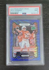 PSA 9 2024 PANINI PRIZM DRAFT PICKS BLUE wave #192 ARCH MANNING /249