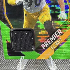 2025 Panini Prizm Premier Jerseys Neon Green Pulsar T.J. Watt Steelers