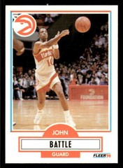 John Battle 1990 Fleer #1 Atlanta Hawks