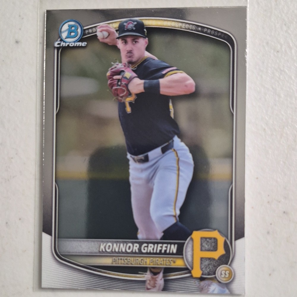 Topps 2025 Bowman Draft Chrome Konnor Griffin Pirates #BDC-102 Rookie Insert