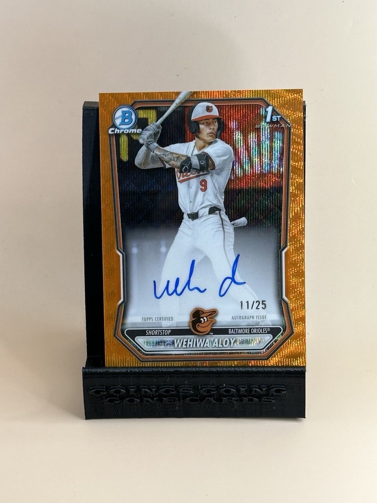 2026 Bowman Chrome Wehiwa Aloy 1st Auto Orange Wave Refractor /25 – Orioles