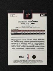Kasparas Jakucionis 2025-26 Topps Chrome RayWave Refractor RC #270
