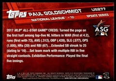 Paul Goldschmidt 2017 Topps Update #US277b Thumbs up Variation Diamondbacks