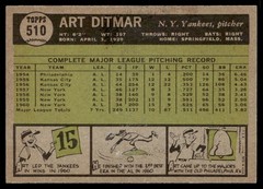 1961 Topps Art Ditmar #510