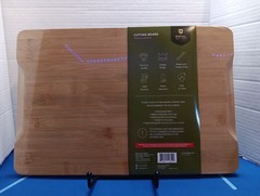 ROYAL CRAFT WOOD Bamboo Cutting Board with Juice Groove – 15L x 10W, Natural