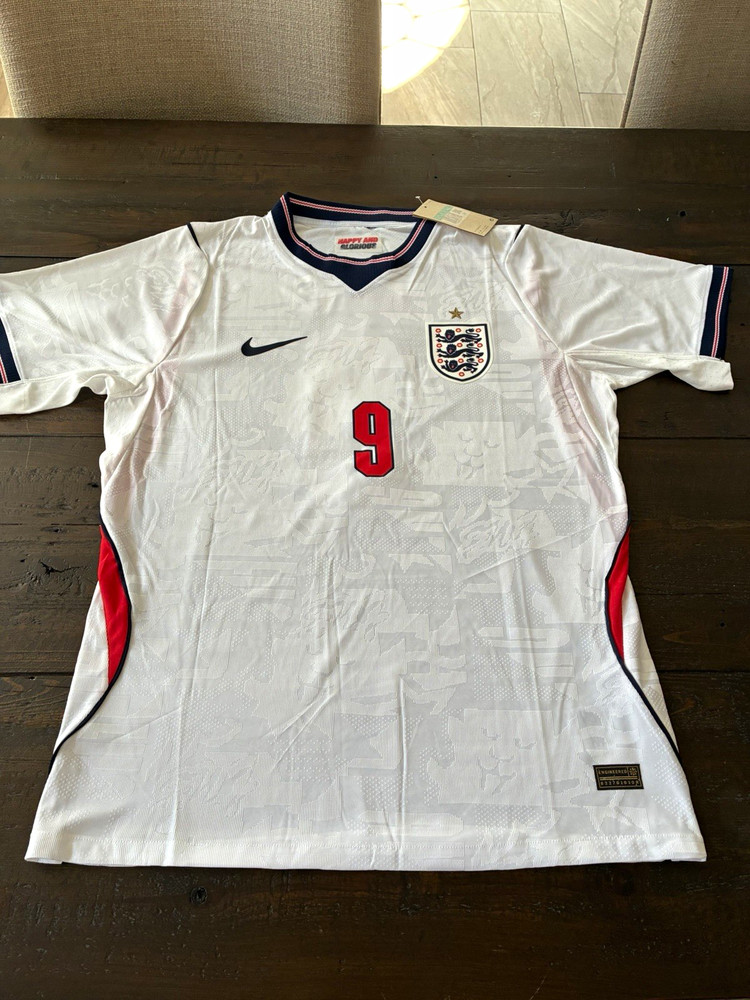 Nike England Kane #9 Mens XL Soccer Jersey White/Red/Navy National Team
