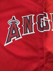 Mike Trout #27 Red Kloanz LA Angels Jersey Size Youth XL SGA