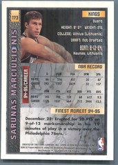 1995-96 Finest Sacramento Kings Sarunas Marciulionis #173