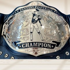 Fantasy Football Championship Belt 2MM Brass Adult Size Replica Adjustable belt