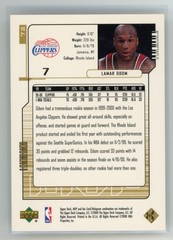 2000-01 Upper Deck MVP Lamar Odom Gold Script 7/100 Jersey Match!