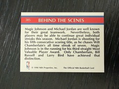 1990-91 NBA Hoops – Inside Stuff Michael Jordan, Magic Johnson #385 NM