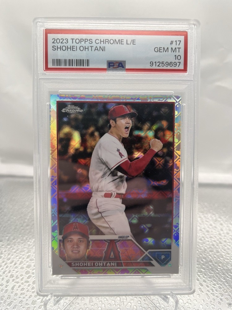 2023 Topps Chrome Logofractor Shohei Ohtani #17 Angels PSA 10 GEM MINT