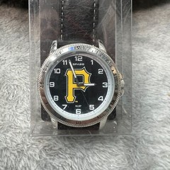 Pittsburgh Pirates Watch Classic Sports Mens Black Leather Sparo MLB Merch